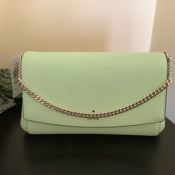 Kate Spade New York Laurel Way Greer Crossbody Bag Light Green Mint OS - Picture 5 of 16
